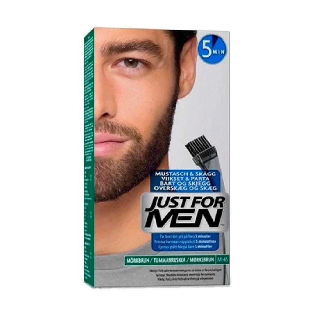 Just for men skægfarve mørkebrun M-45