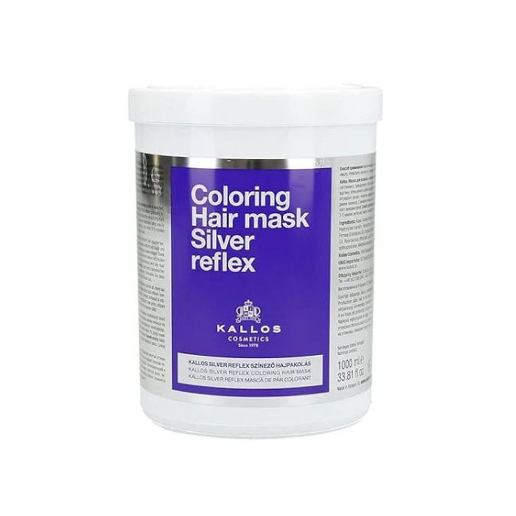 Kallos cosmetics coloring hair mask silver reflex 1000ml