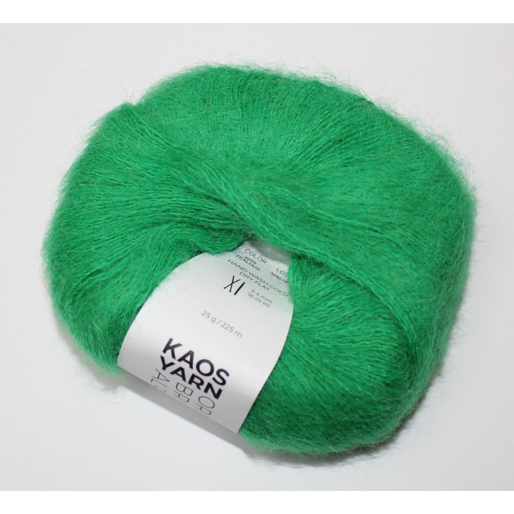 Kaos Yarn Organic Brushed Alpaca, Zealous color 2075, 25 gram