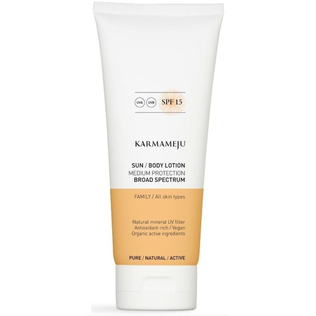 Karmameju sun body lotion SPF15 medium protection all skintypes 200ml