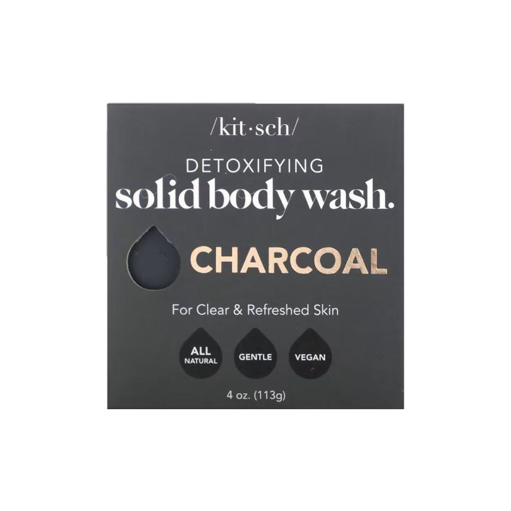 Kitsch detoxifying solid body wash charcoal sage & mint 113g