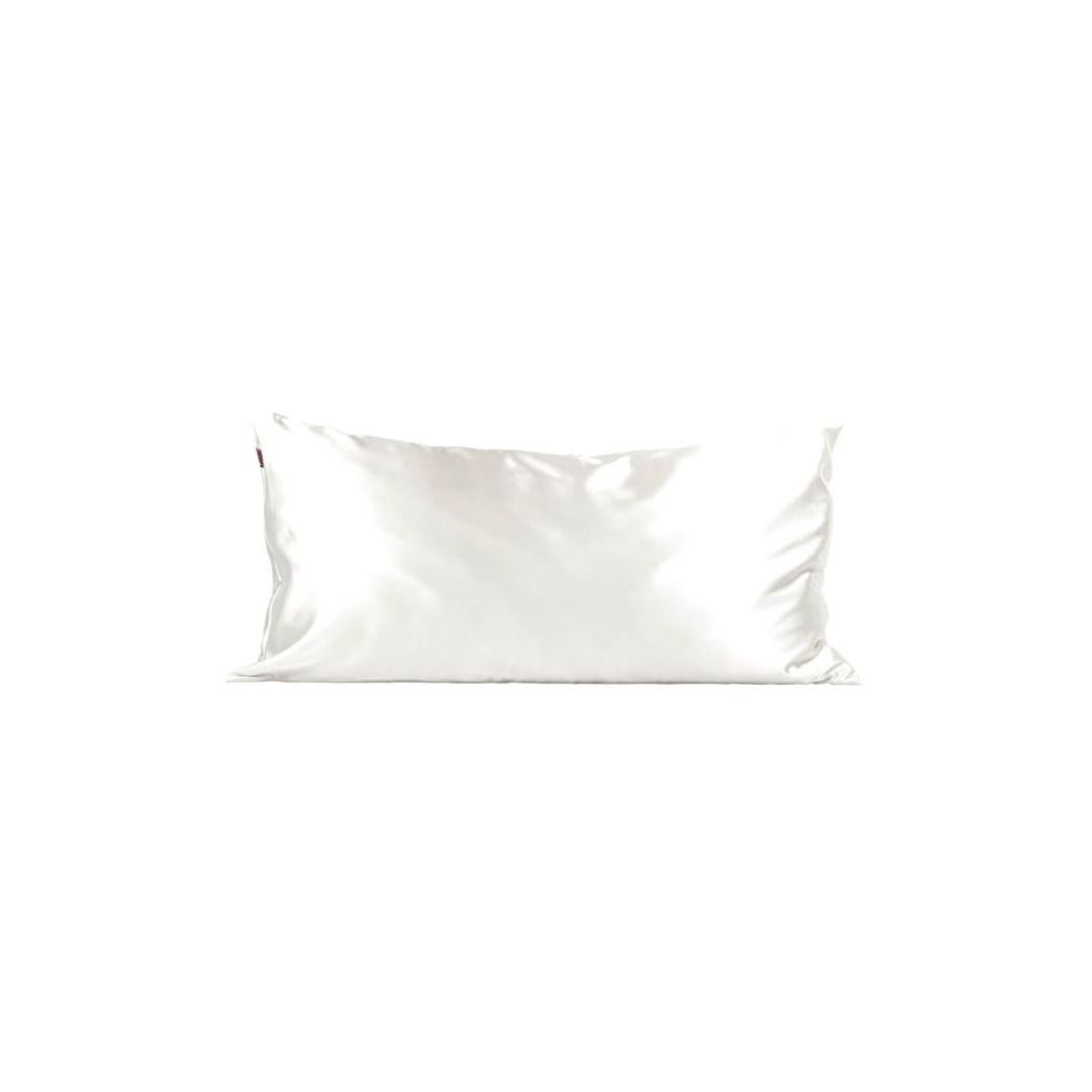 Kitsch standard satin pillowcase ivory king size 36x19cm