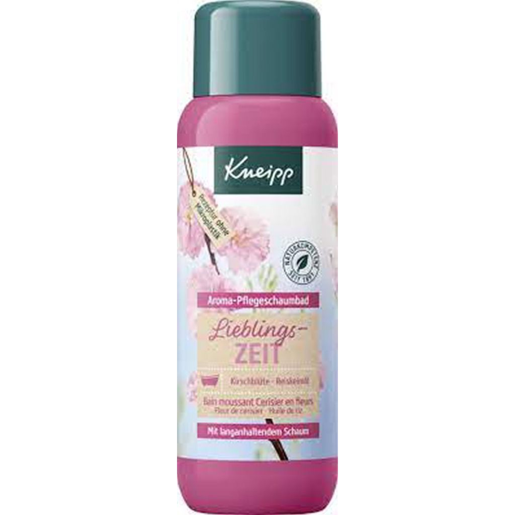 Kneipp aroma-pflegeschaumbad lieblings zeit kirschblüte reiskeimöl 400ml