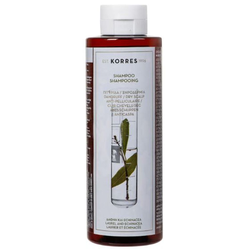 Korres shampoo laurel and echinacea against dandruff & dry scalp 250ml