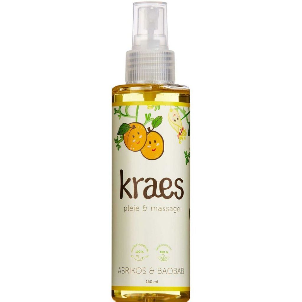 Kraes pleje & massage abrikos & baobab 150ml (bøtte bulet)