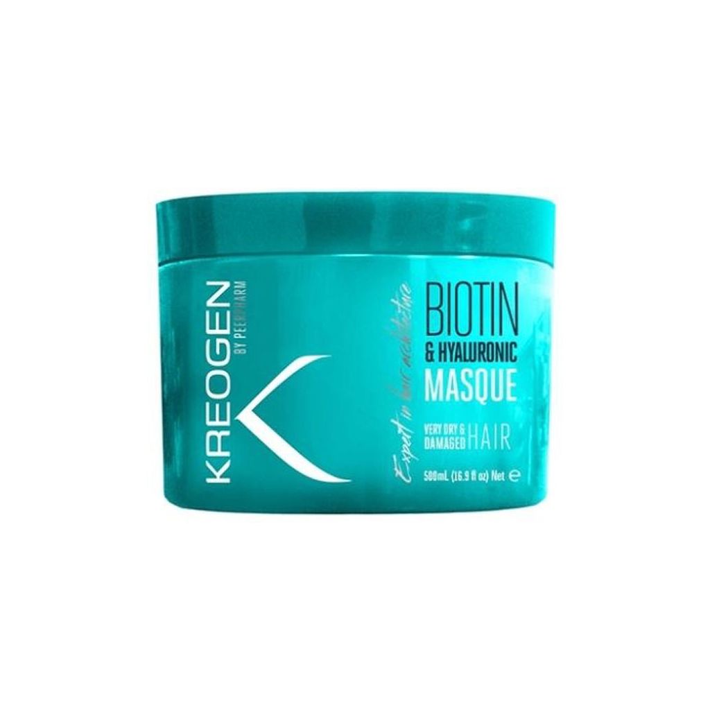 Kreogen by peerpharm biotin & hyaluronic masque very dry & damaged hair 500ml