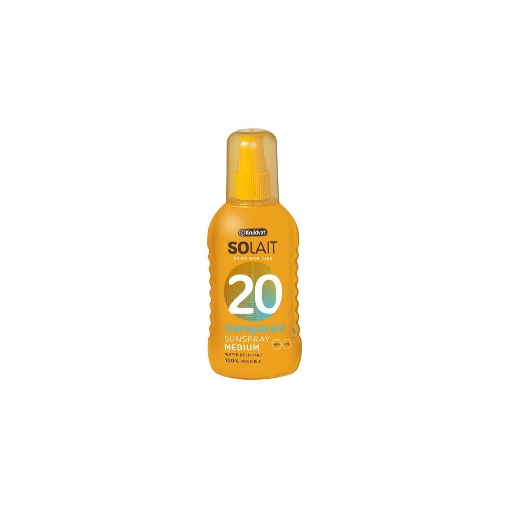 Kruidvat solait transparant sunspray 20 medium 200ml