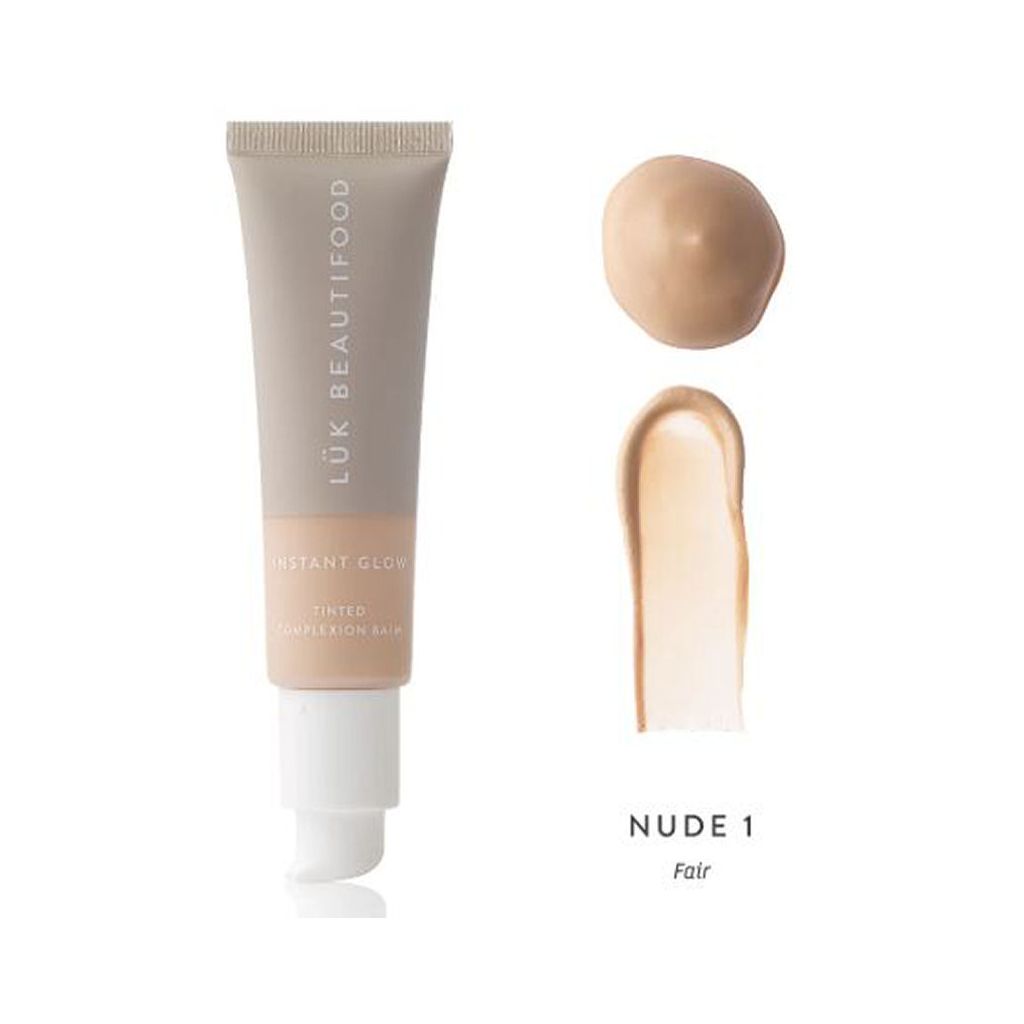 Lük beautifood instant glow tinted complexion balm for all skin types nude 1 fair 30ml