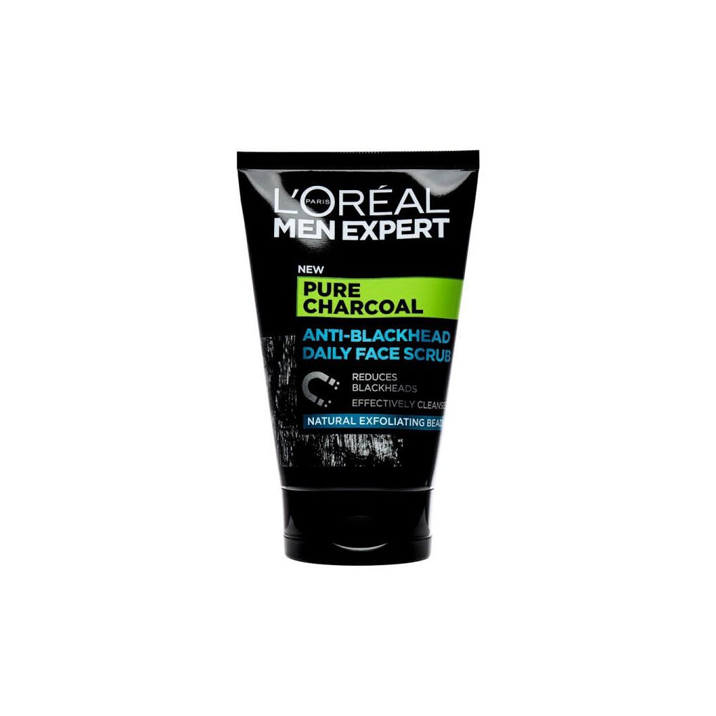 L'oréal men expert pure charcoal anti-blackhead daily face scrub 100ml