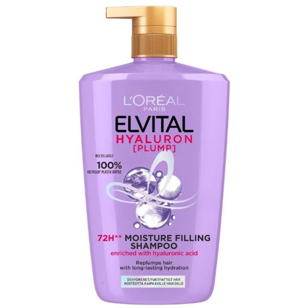 L'oréal paris elvital hyaluron 72H moisture filling shampoo enriched with hyaluronic acid 1L
