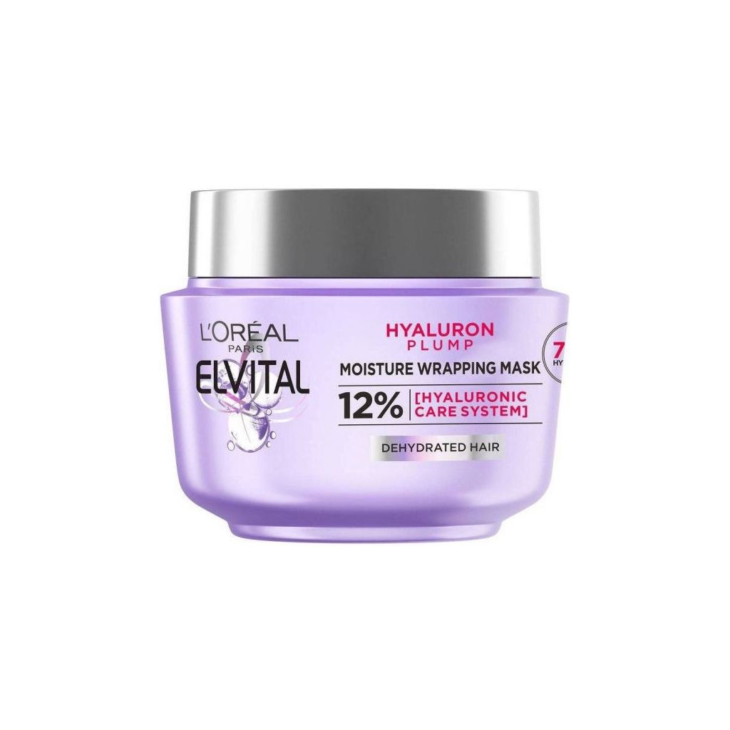 L'oréal paris elvital hyaluron plump moisture wrapping mask 12% dehydrated hair 300ml