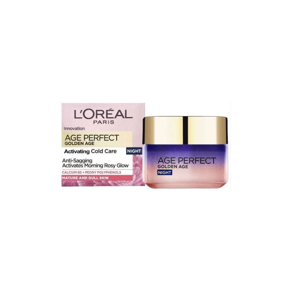 L'oréal paris innovation age perfect golden age activating cold care night calcium B5 + peony polyphenols 50ml