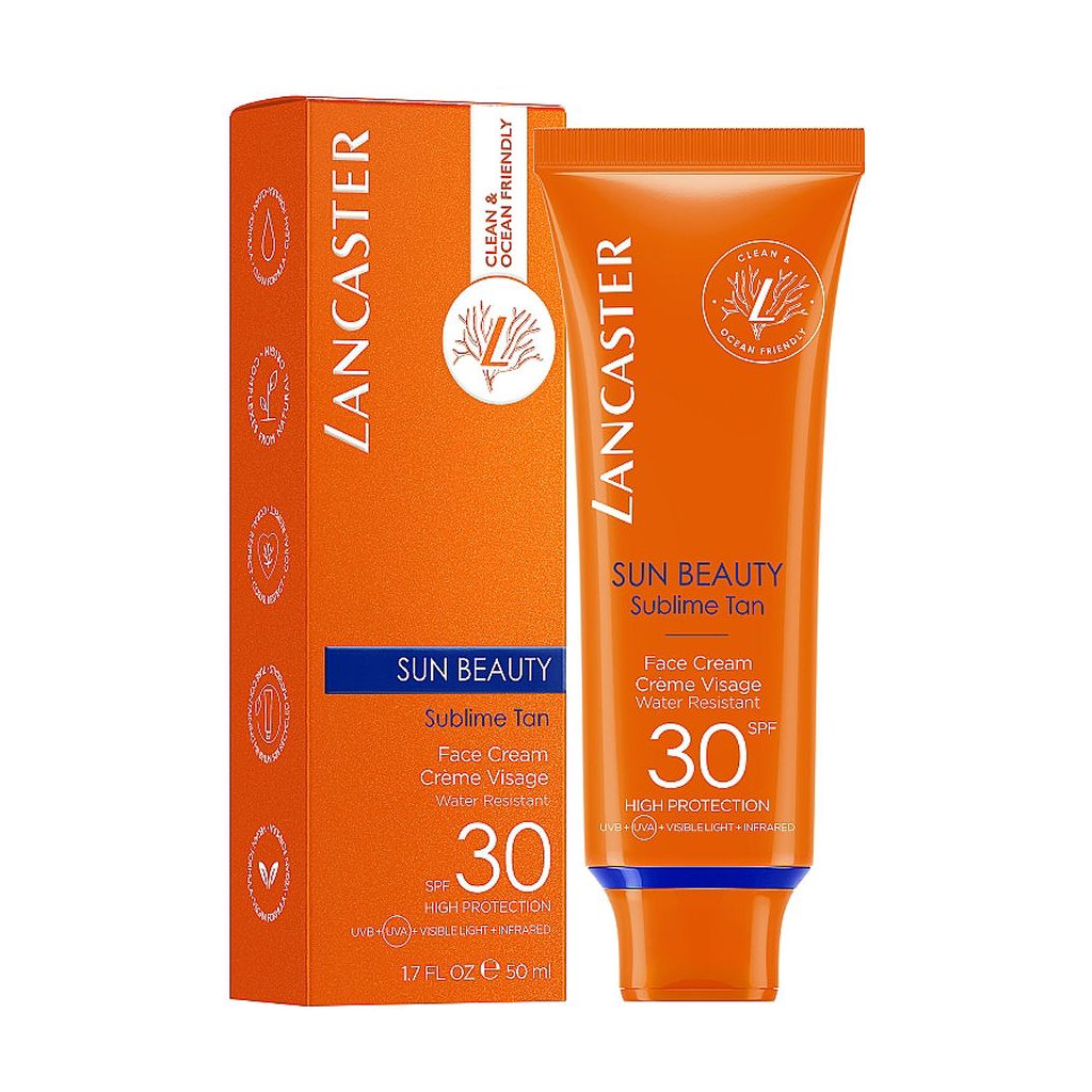 Lancaster sun beauty sublime tan face cream SPF30 high protection 50ml