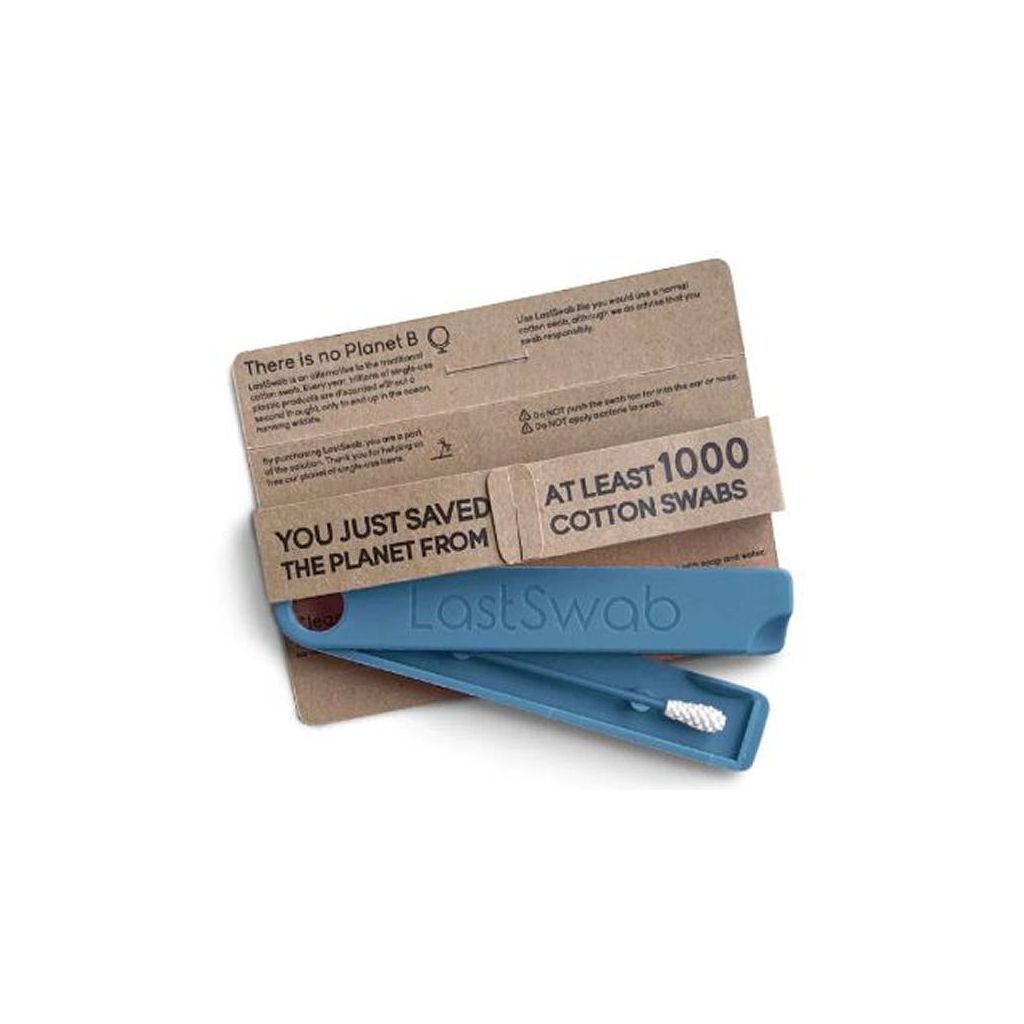 Lastobject lastswab beauty reusable cotton swab soft with carry case blue