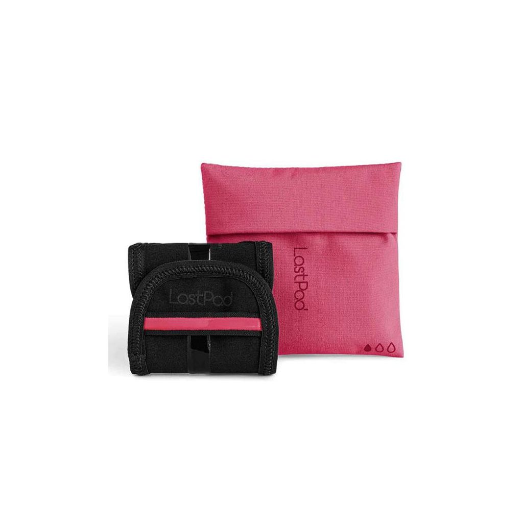 Lastpad light pad reusable menstruation pad black + red pouch Small