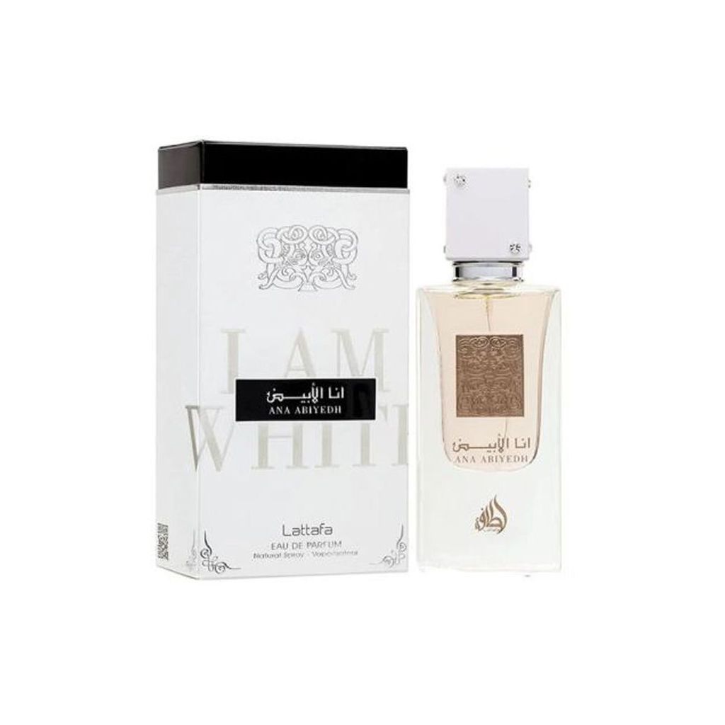 Lattafa eau de parfum natural spray ana abiyedh i am white 60ml
