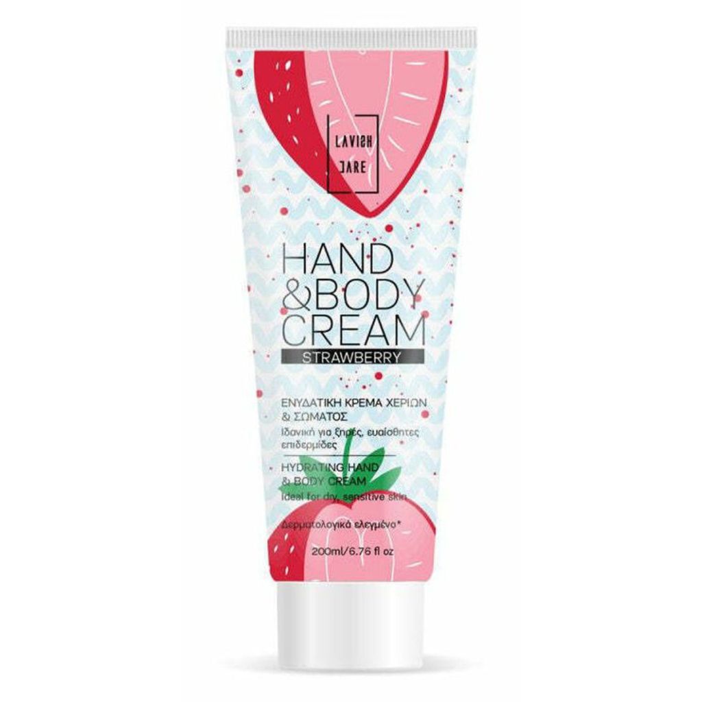 Lavish jare hand & body cream strawberry 200ml