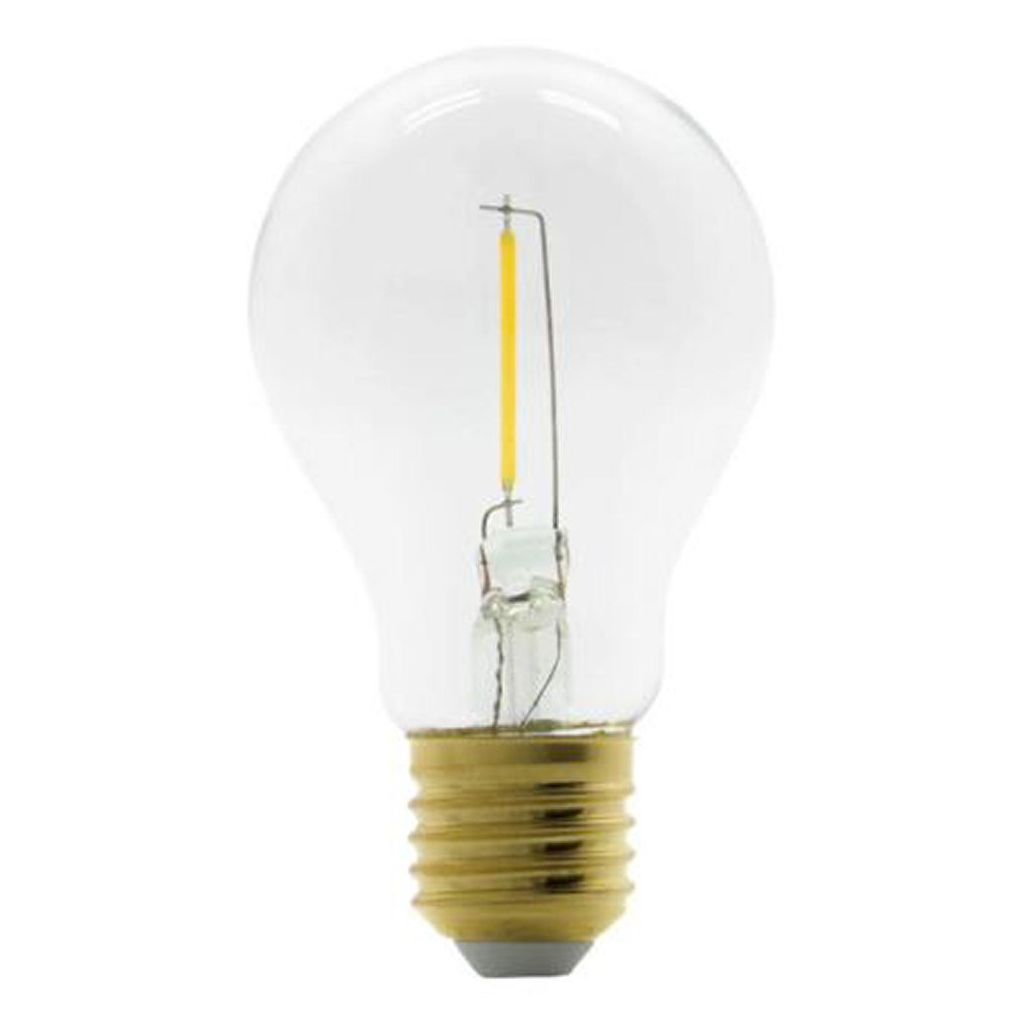 LED filament pære transparent E27 2200K 40 lumen 4W 84x44mm extra warm white 15 stk