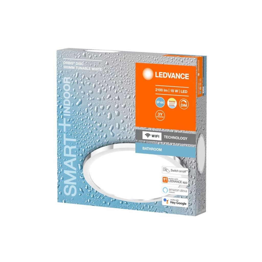Ledvance smart+ indoor lampe orbis disc 300mm tunable white 2100lm 18W LED wifi technology dæmpbar