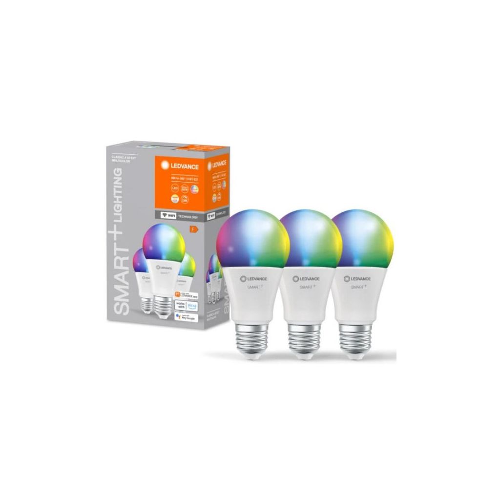 Ledvance smart+ lighting classic A 60 E27 9W multicolor wifi technology 3 stk