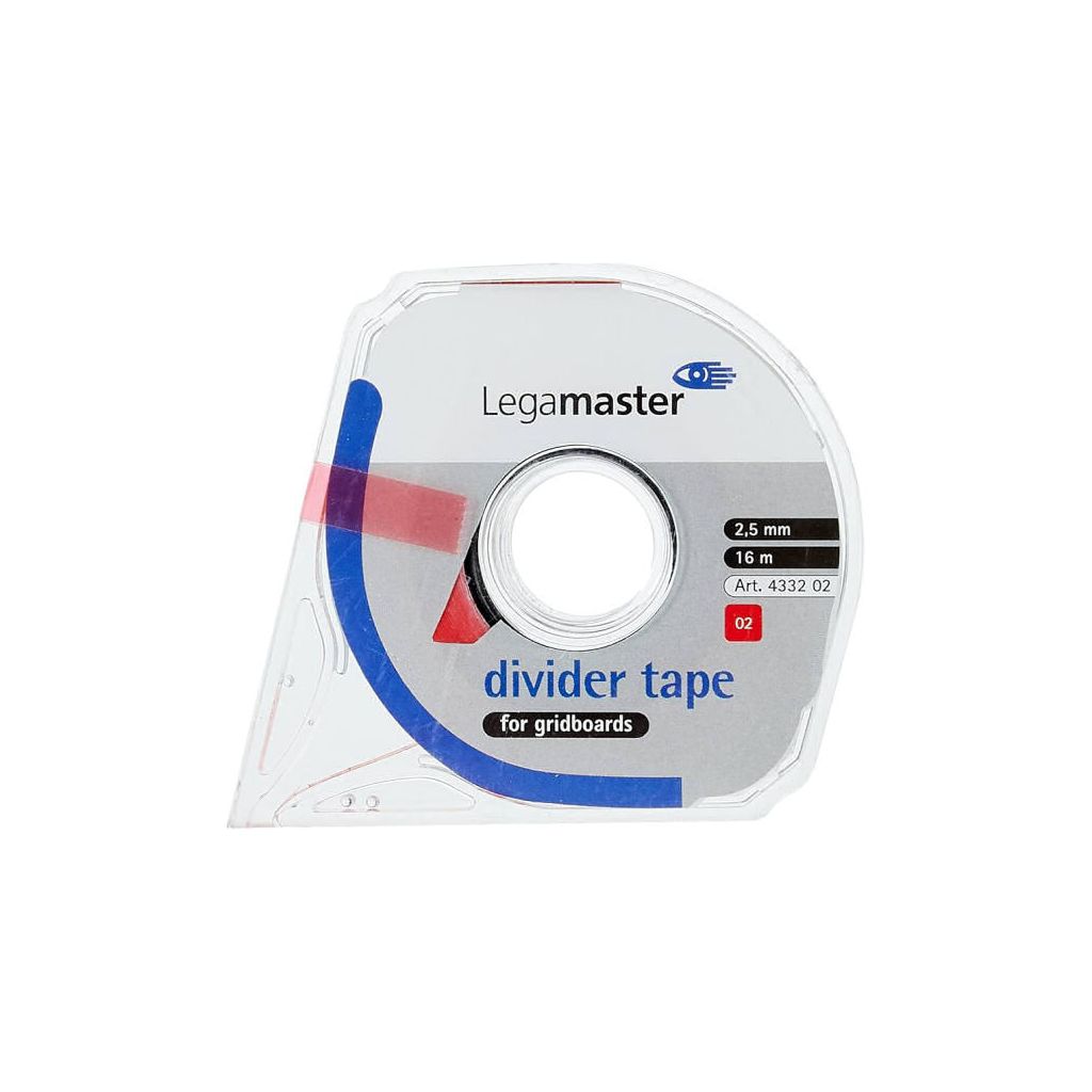 Legamaster divider tape for gridboards 2,5mm 16m art. 4332 02 rød