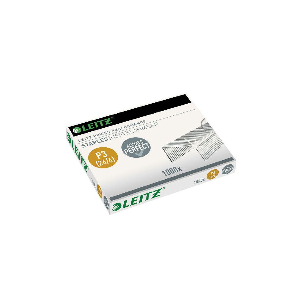 Leitz hæfteklammer P3 26/6 1000 stk.