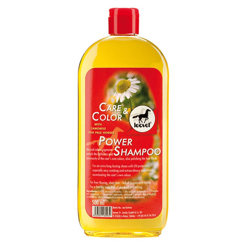 Leovet care & color power shampoo light med kamille 500ml