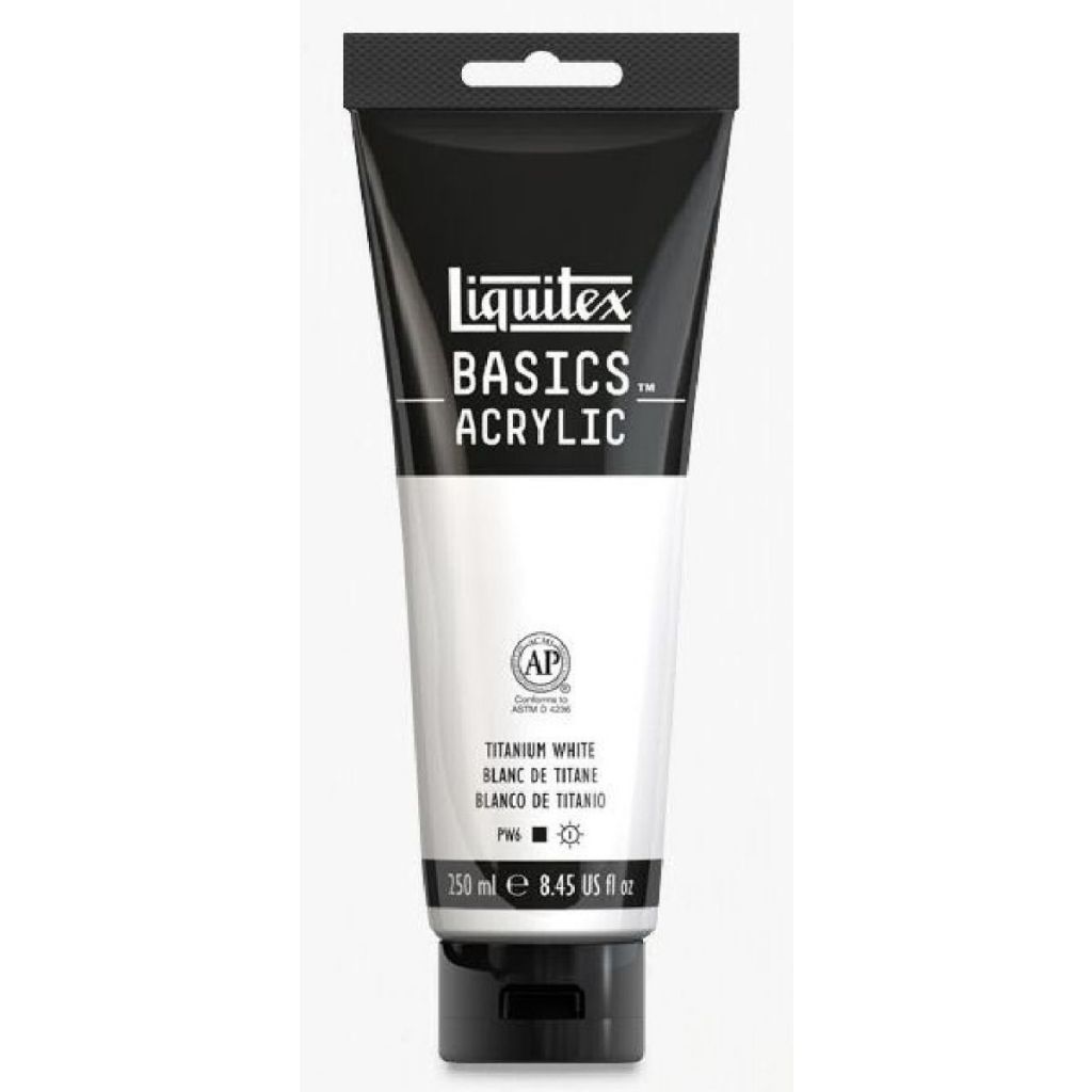 Liquitex basics acrylic titanium white 250ml