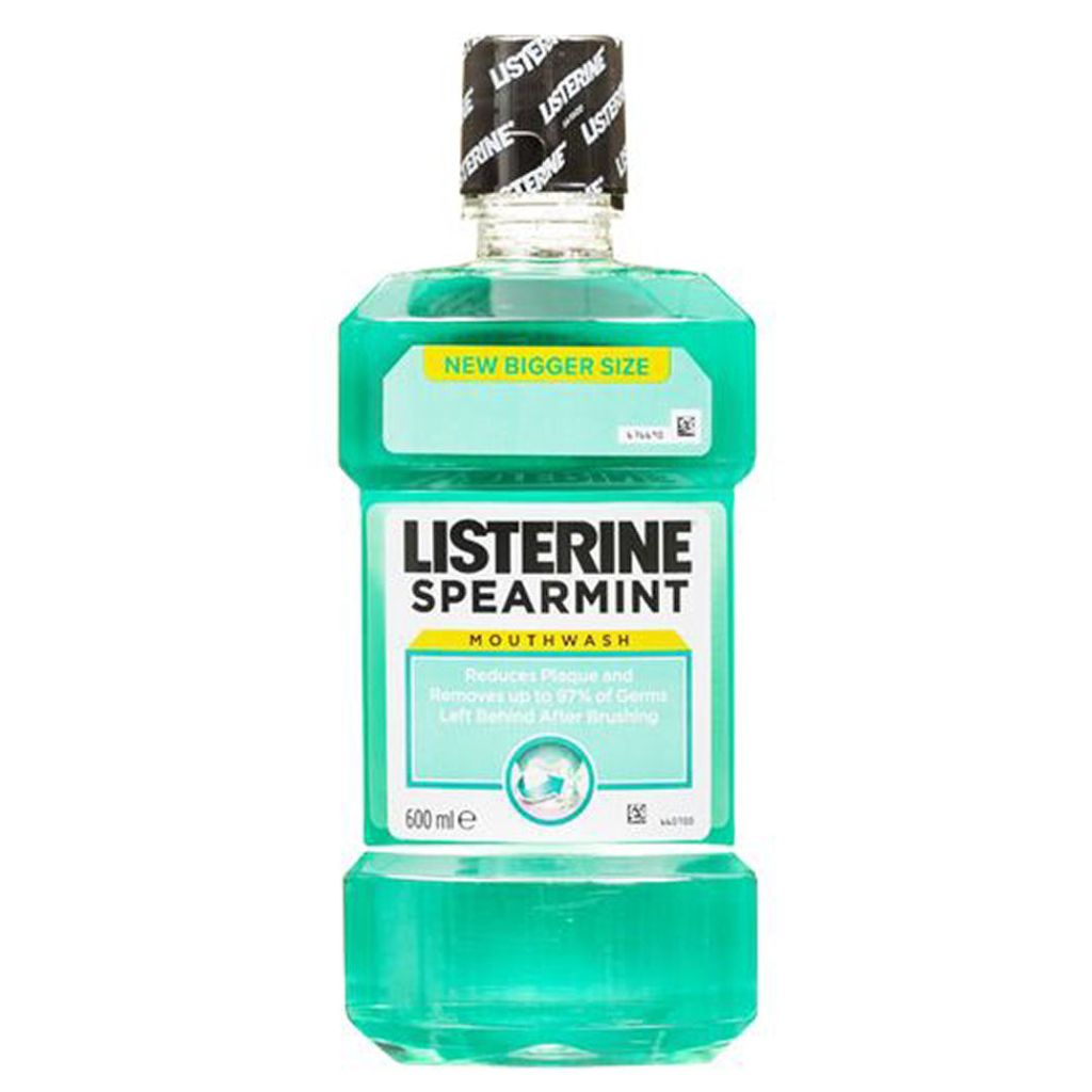 Listerine spearmint mouthwash 600ml