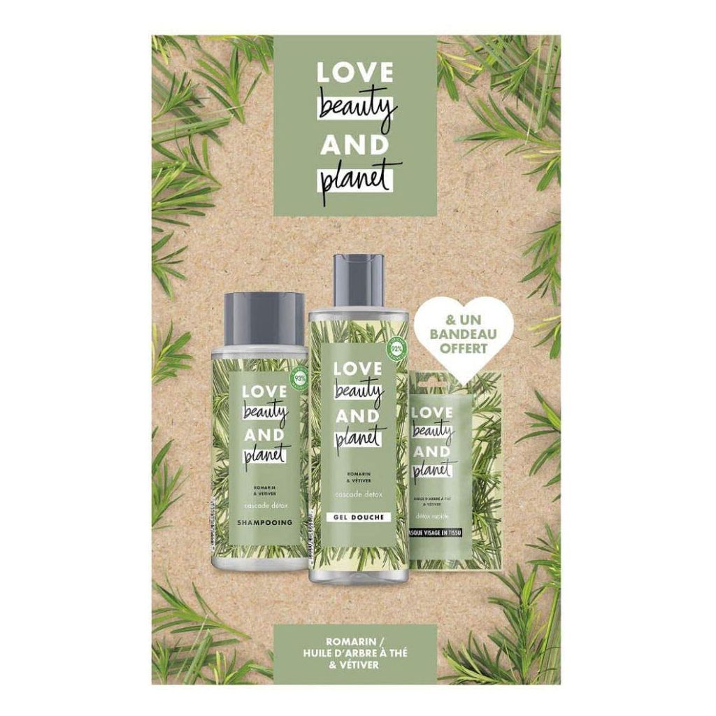 Love beauty and planet & un bandeau offert romarin & vétiver - 3 dele