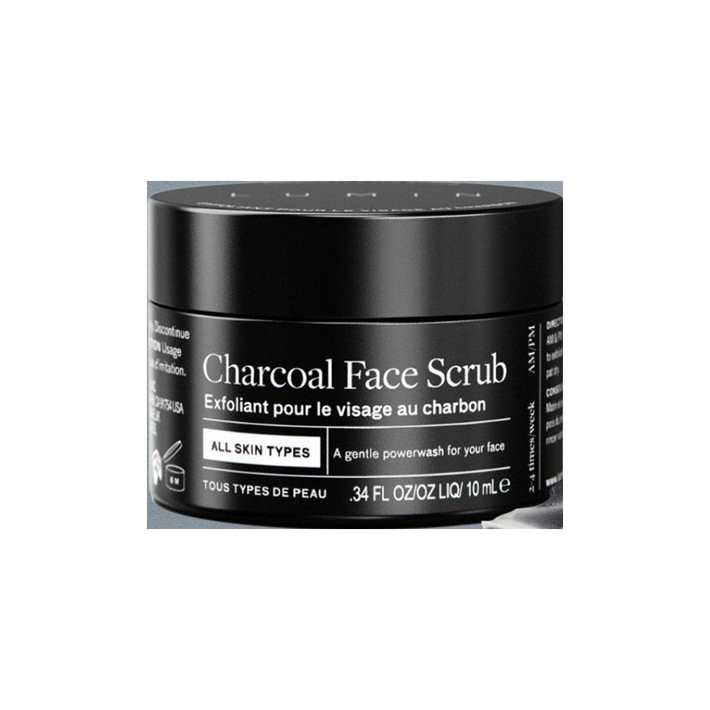 Lumin charcoal face scrub all skin types 30ml (dato)