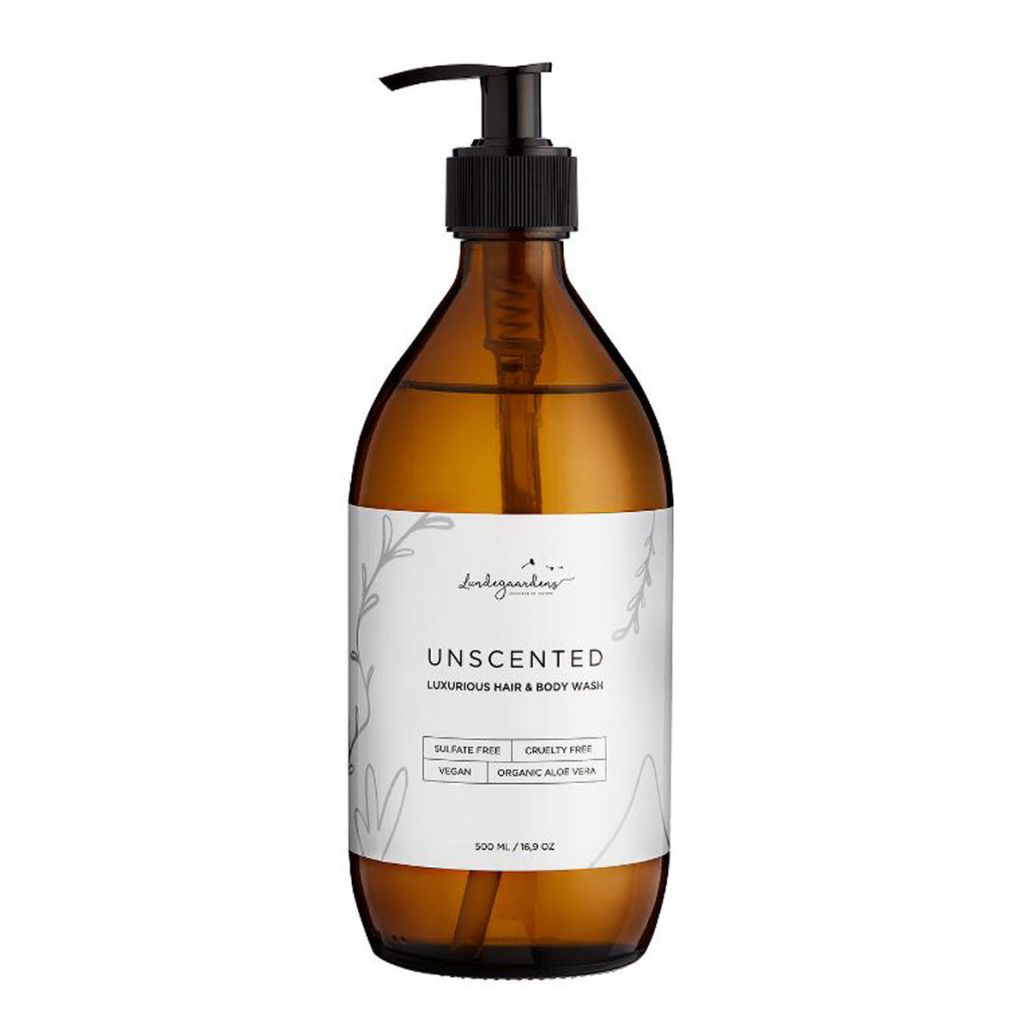 Lundegaardens luxurious hair & body wash unscented 500ml