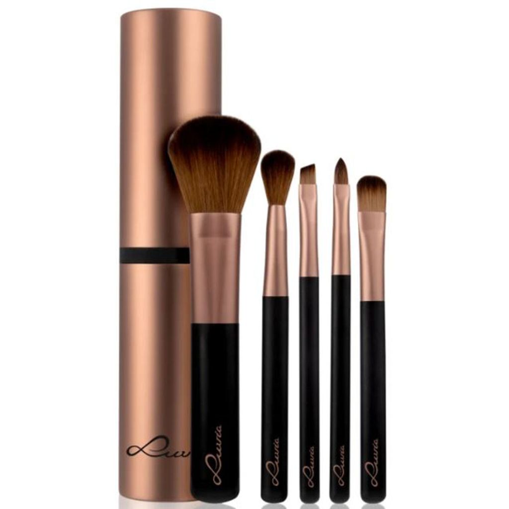 Luvia travel set cappuccino vegan brush set 5 stk.