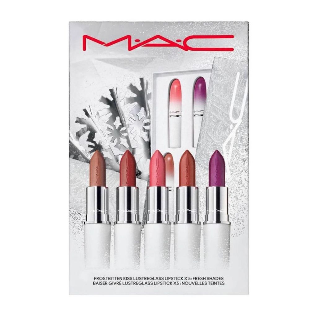 MAC frostbitten kiss lustreglass lipstick 5 stk