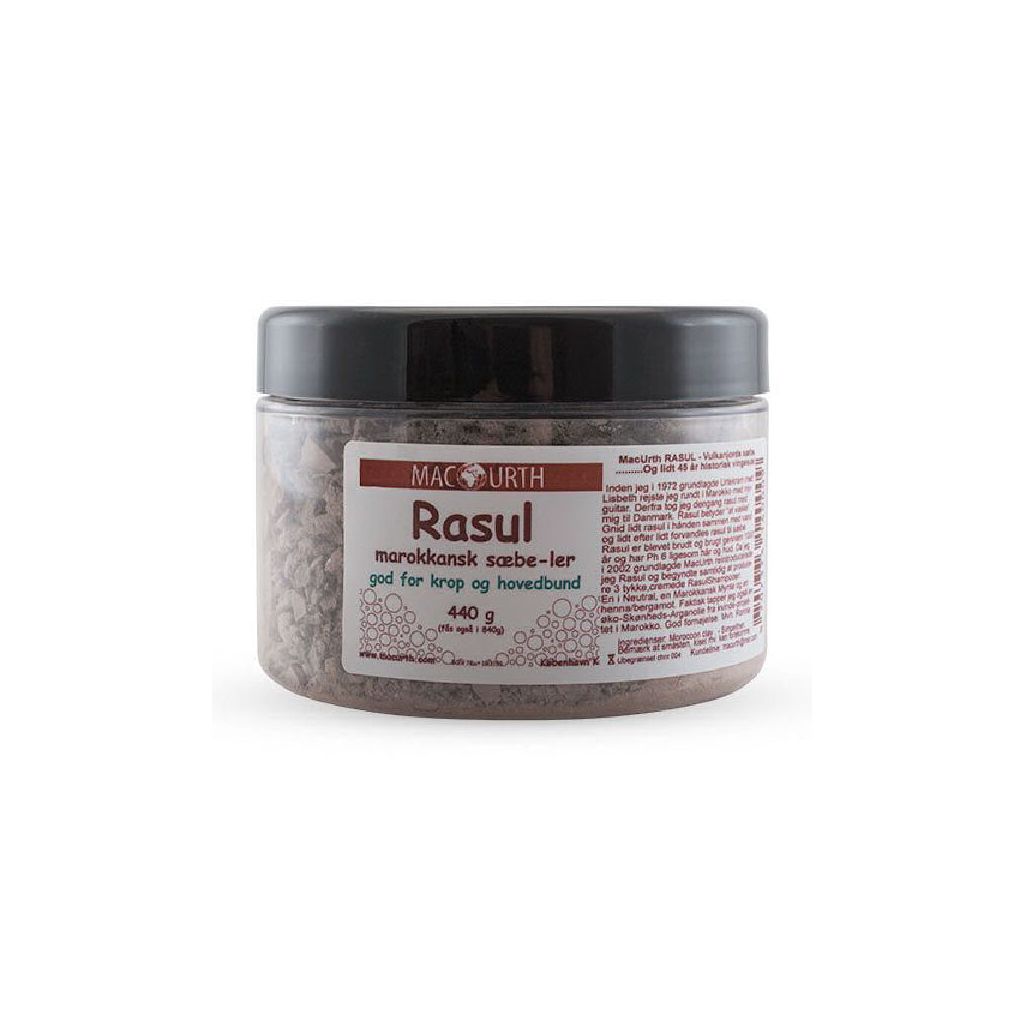 Macurth rasul marokkansk sæbe-ler god for krop og hovedbund 440g