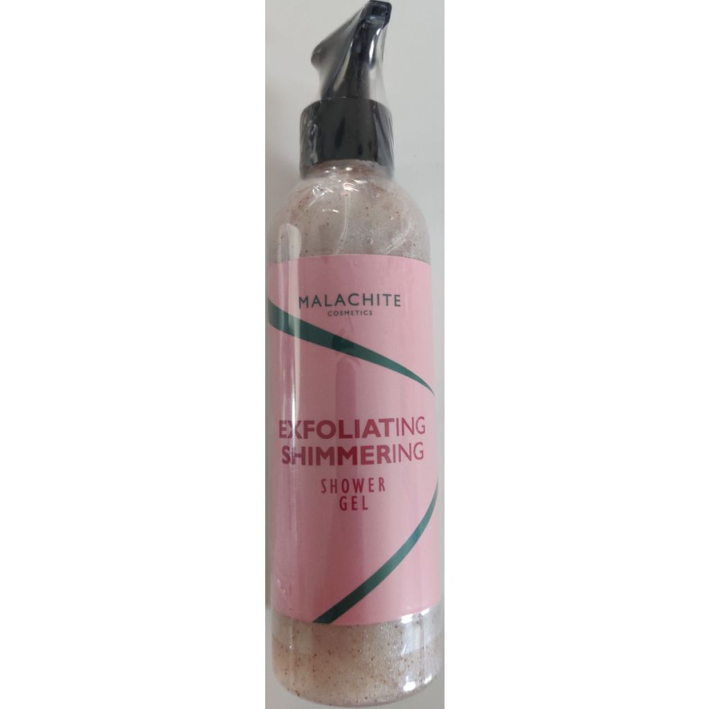 Malachite cosmetics exfoliating shimmering shower gel 200ml (dato)