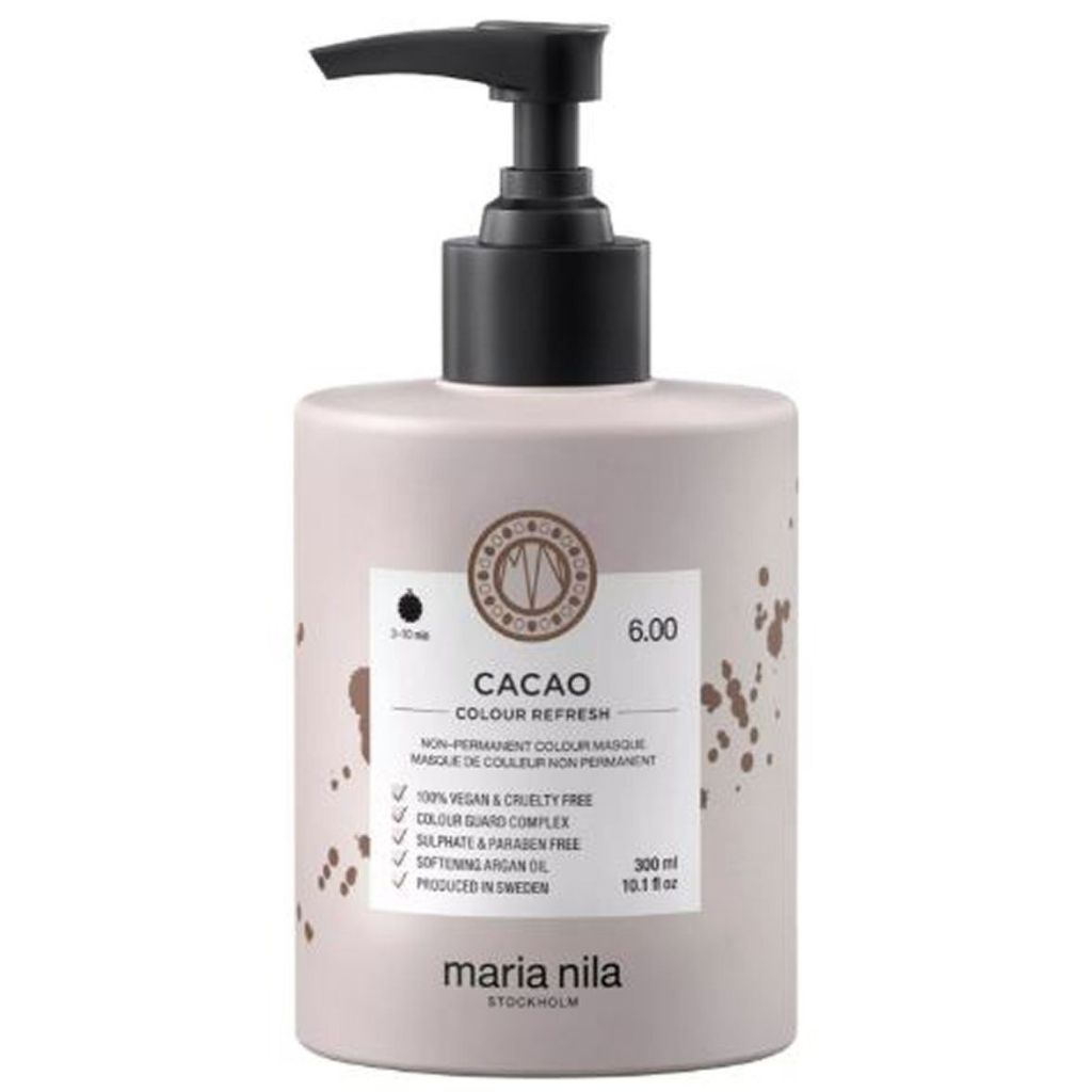 Maria nila stockholm colour refresh non-permanent colour masque cacao 300ml (bøtte bulet)