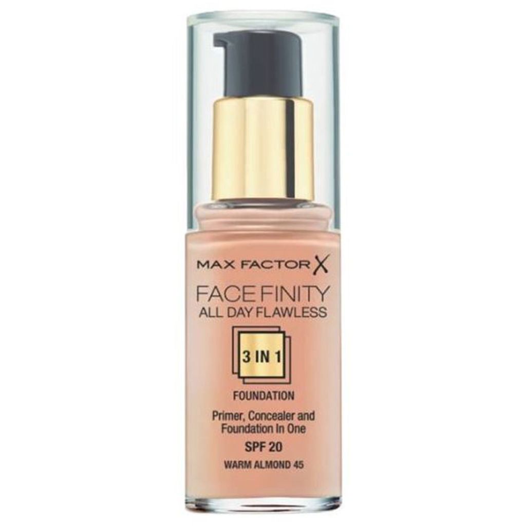 Max factor x facefinity all day flawless 3in1 foundation SPF20 45 warm almond 30ml