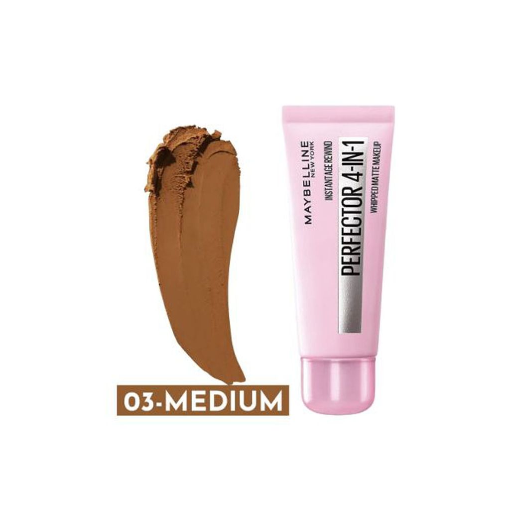 Maybelline new york instant anti age perfector 4 in 1 whipped matte makeup 03 medium moyenne 30ml