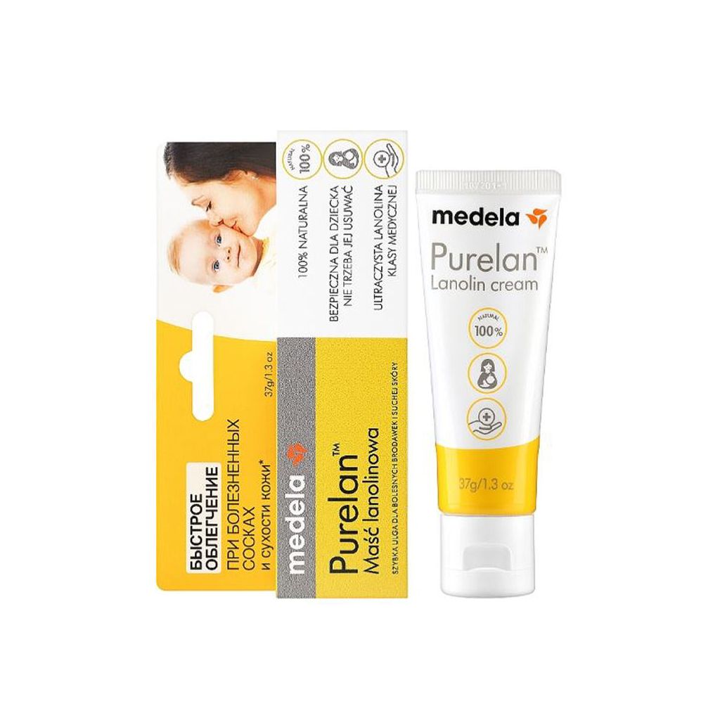 Medela purelan lanolinkrem - hurtigvirkende til brystvorter og tør hud 37g (dato)