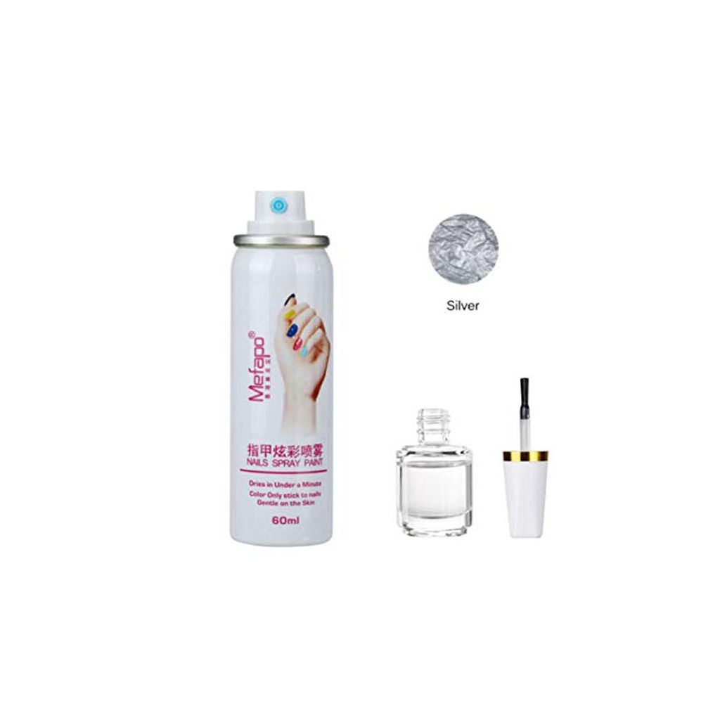 Mefapo nails spray paint silver 60ml