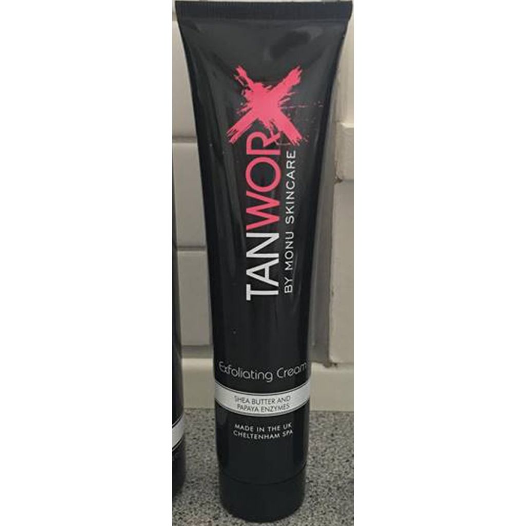 Monu tanworx exfoliating cream shea butter and papaya enzymes 120ml