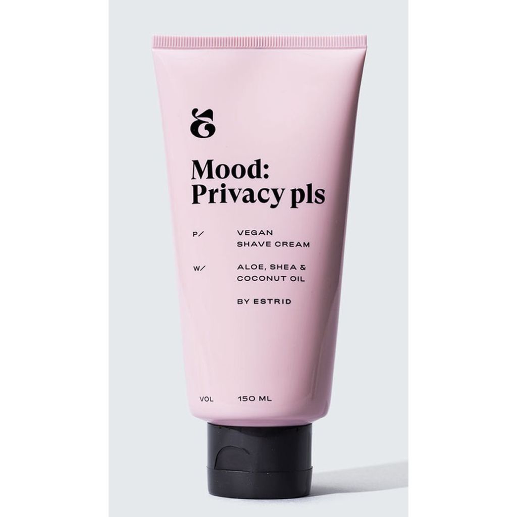 Mood privacy pls by estrid vegan shave cream aloe shea & coconut oil 150ml