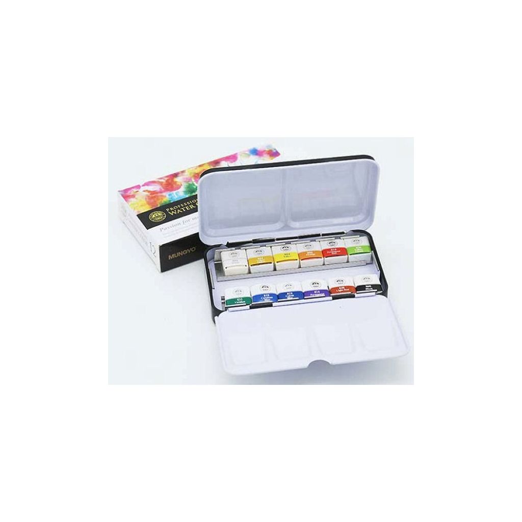 Mungyo professional water color 12 stk.