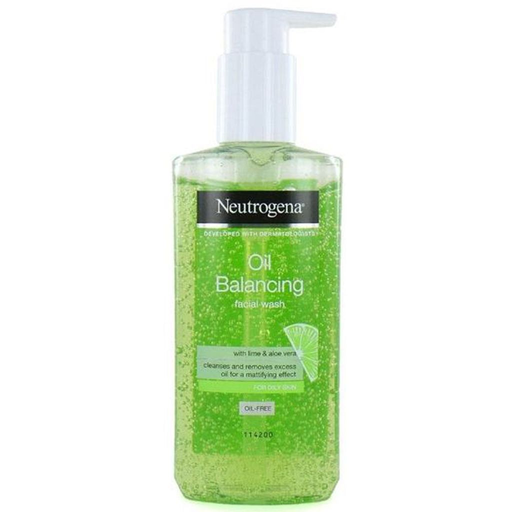 Neutrogena oil balancing facial wash with lime & aloe vera 200ml