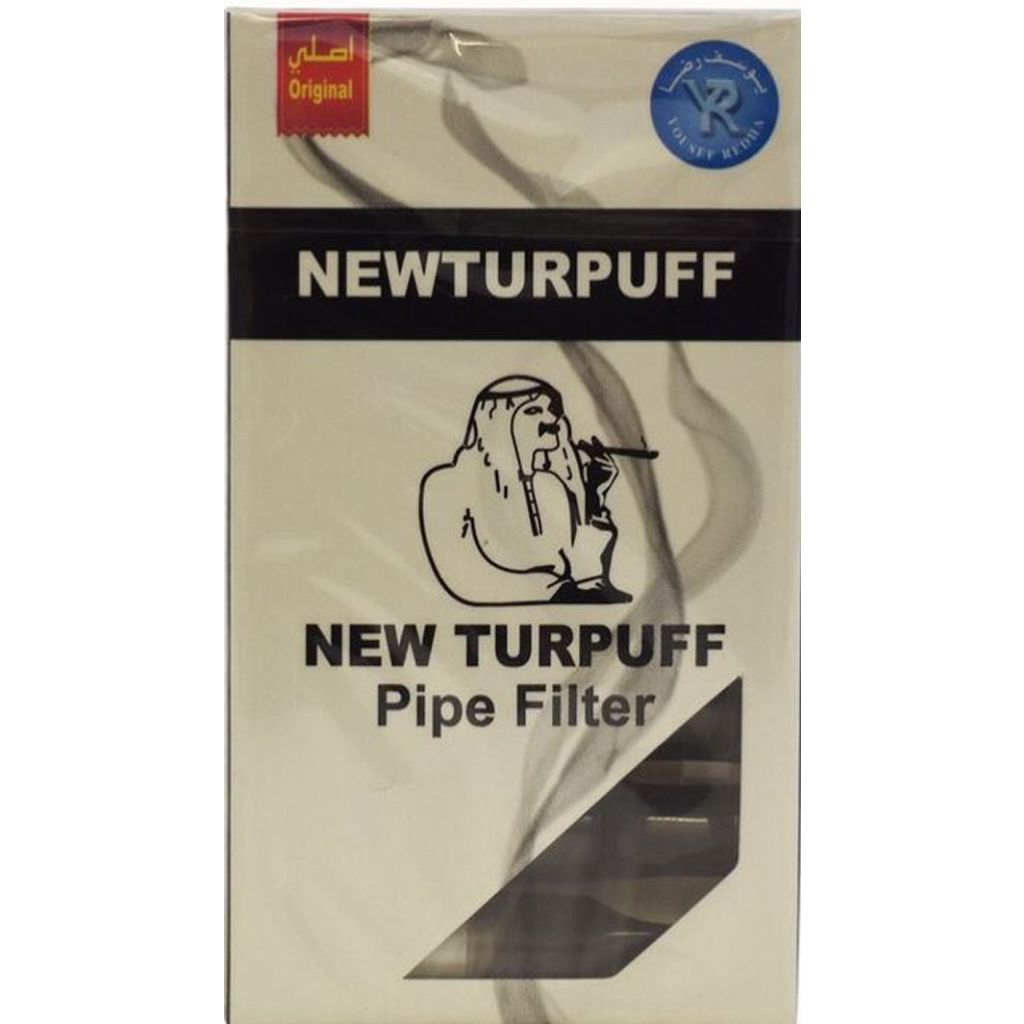New turpuff pipe filter black 12 pakker med 8 i hver