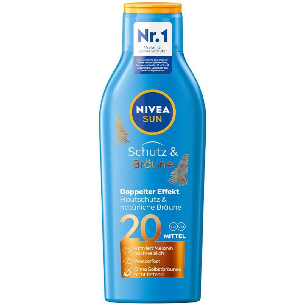 Nivea sun schutz & bräune doppelter effekt SPF20 mittel 200ml