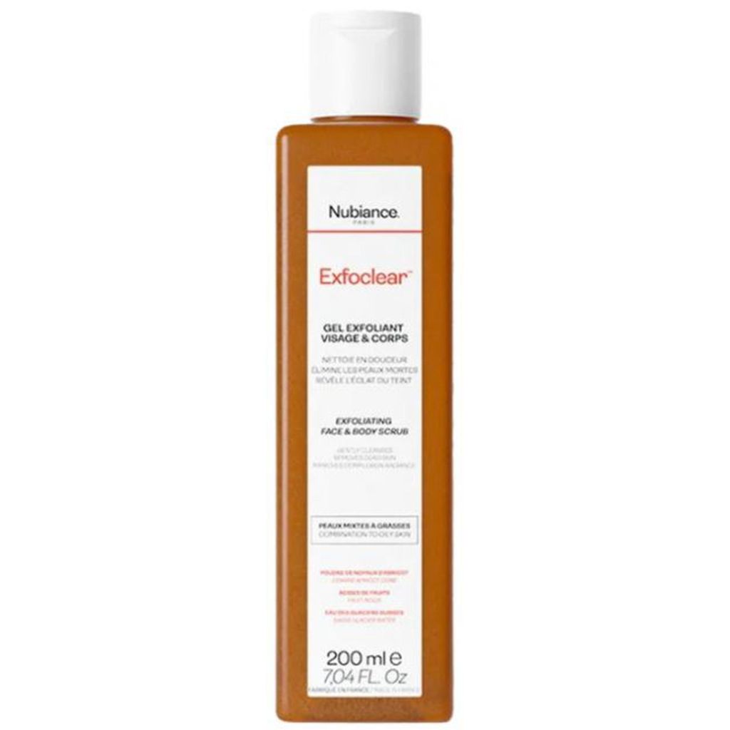 Nubiance paris exfoclear exfoliating face & body scrub 200ml