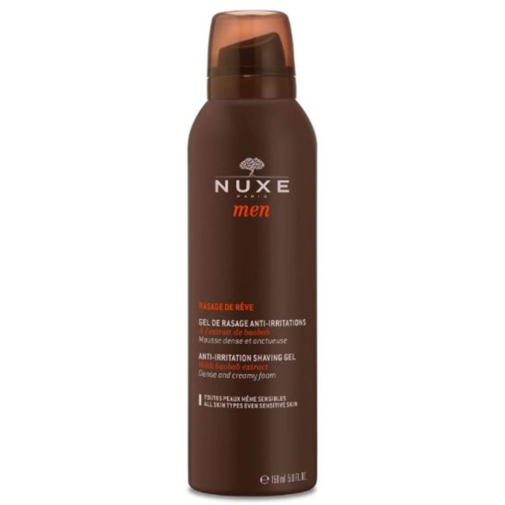 Nuxe paris men anti-irritation shaving gel with baobab extract 150ml (minus hætte)