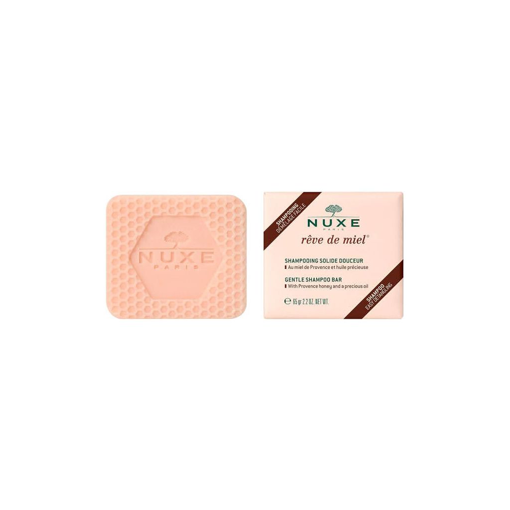 Nuxe paris réve de miel gentle shampoo bar with provence honey and a precious oil 65g